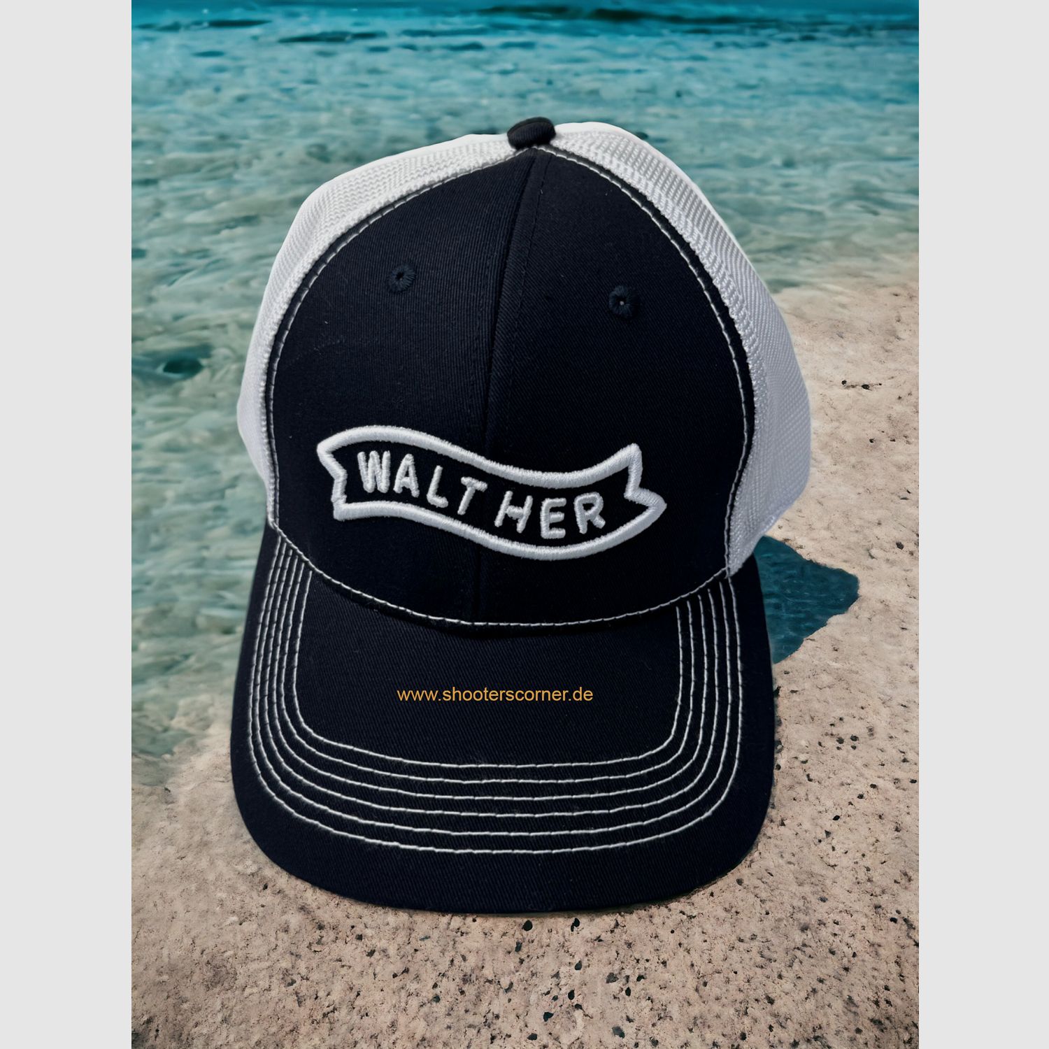Walther Base Cap beige-blau