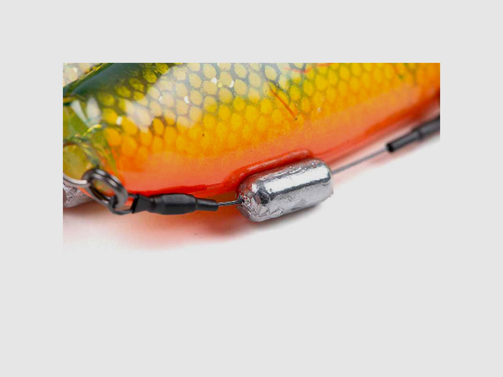 FOX RAGE – ULTRA UV ZANDER PRO SHADS | LOADED SOFTBAITS | 16cm 6.3″ 39g | Natural Perch, image 3 of 4