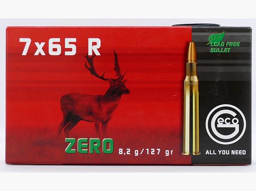 Geco 7X65 R ZERO 8.2g/127gr. Rifle cartridges lead-free