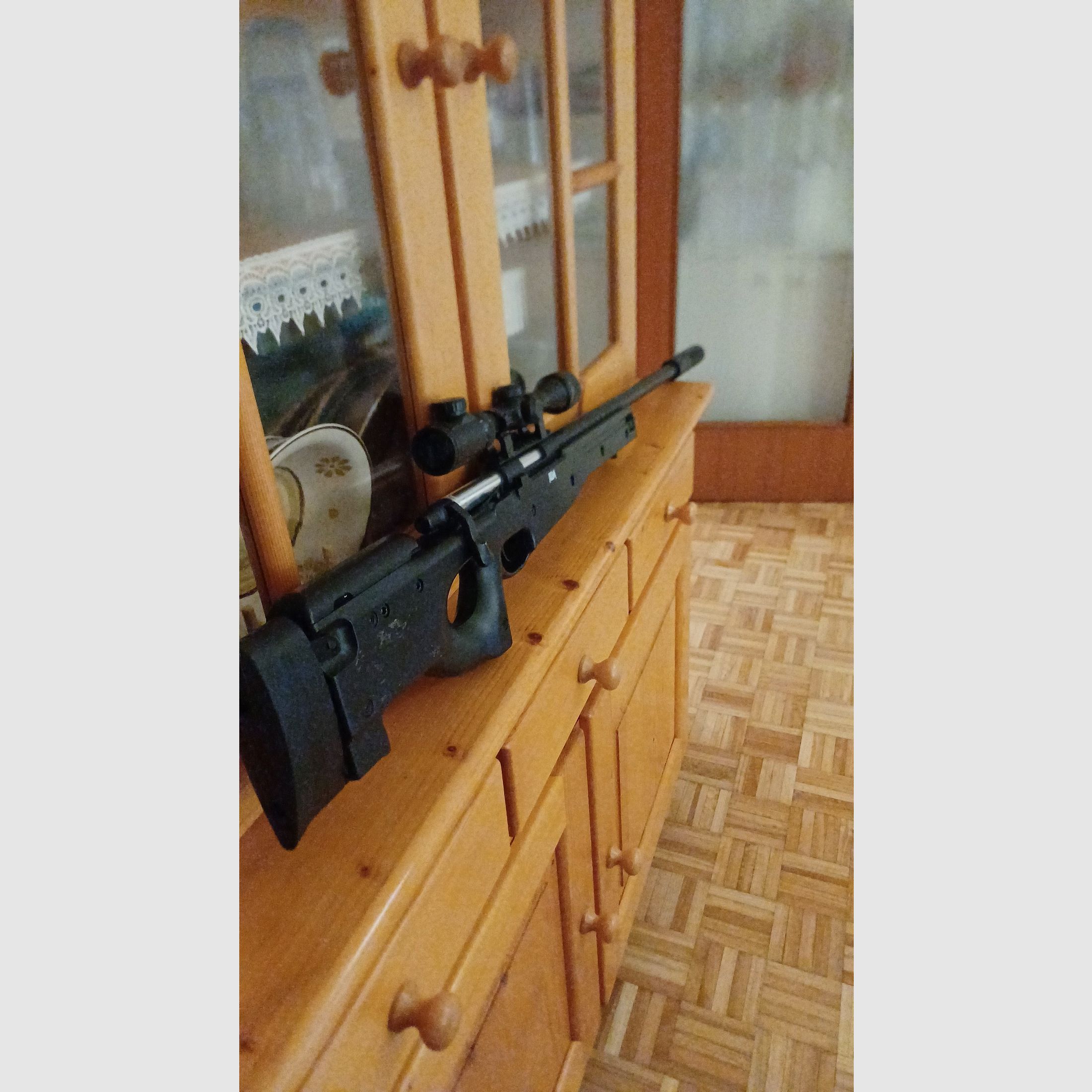 AGM Mauser L96 black sport rifle