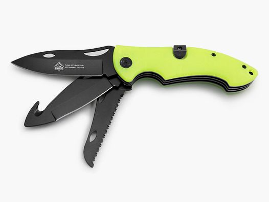 PUMA XP Trifecta 3-Klingen Schliessmesser, Acryl Fluoreszierend