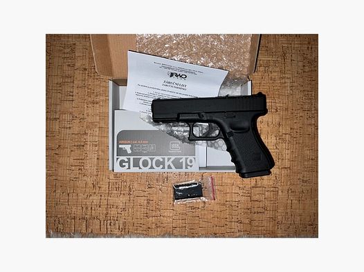 Glock 19 CO2 4.5mm Neu mit platte für RedDot