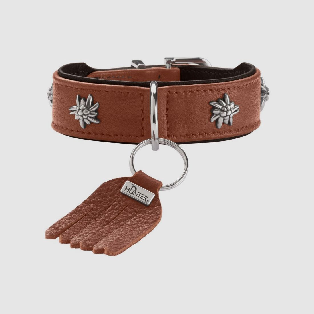 Hunter Halsband München Cognac/Schwarz Format/Abmessung 47 | Breite 3,5 cm