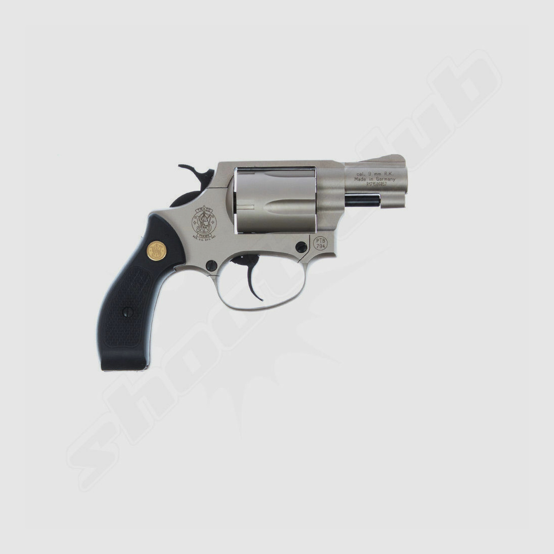 Smith & Wesson	 Chiefs Special Revolver 9mm R.K. vernickelt