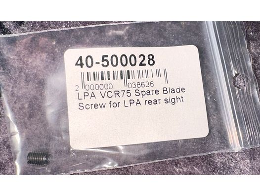 LPA VCR75 Spare Blade Screw for LPA rear sight Schraube