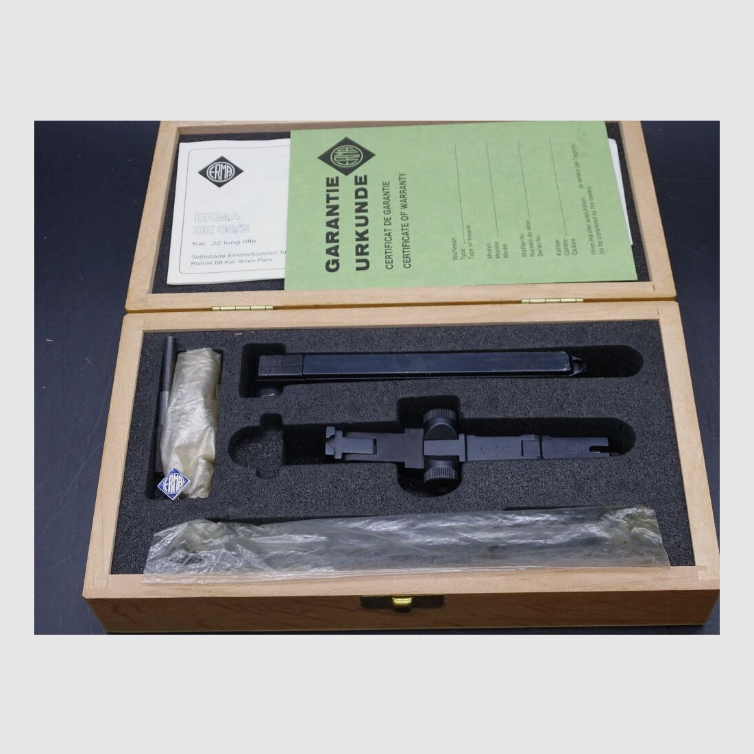 ERMA SE 08 / 2 UNGESCHOSSEN Kaliber .22lr SE08 / 2