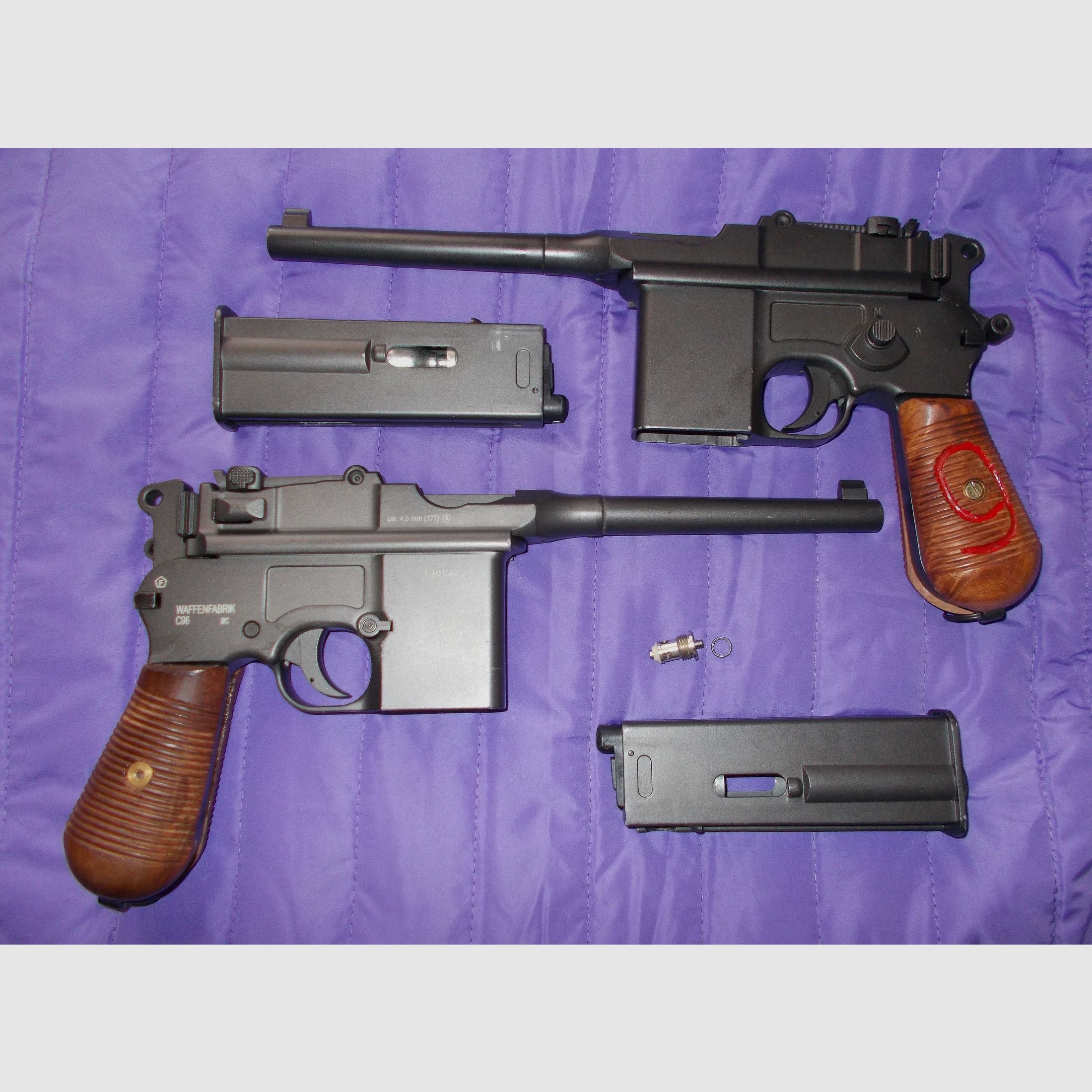 2x UmarexLegends C96 4.5mm BB CO2 Blowback with WOOD GRIPS