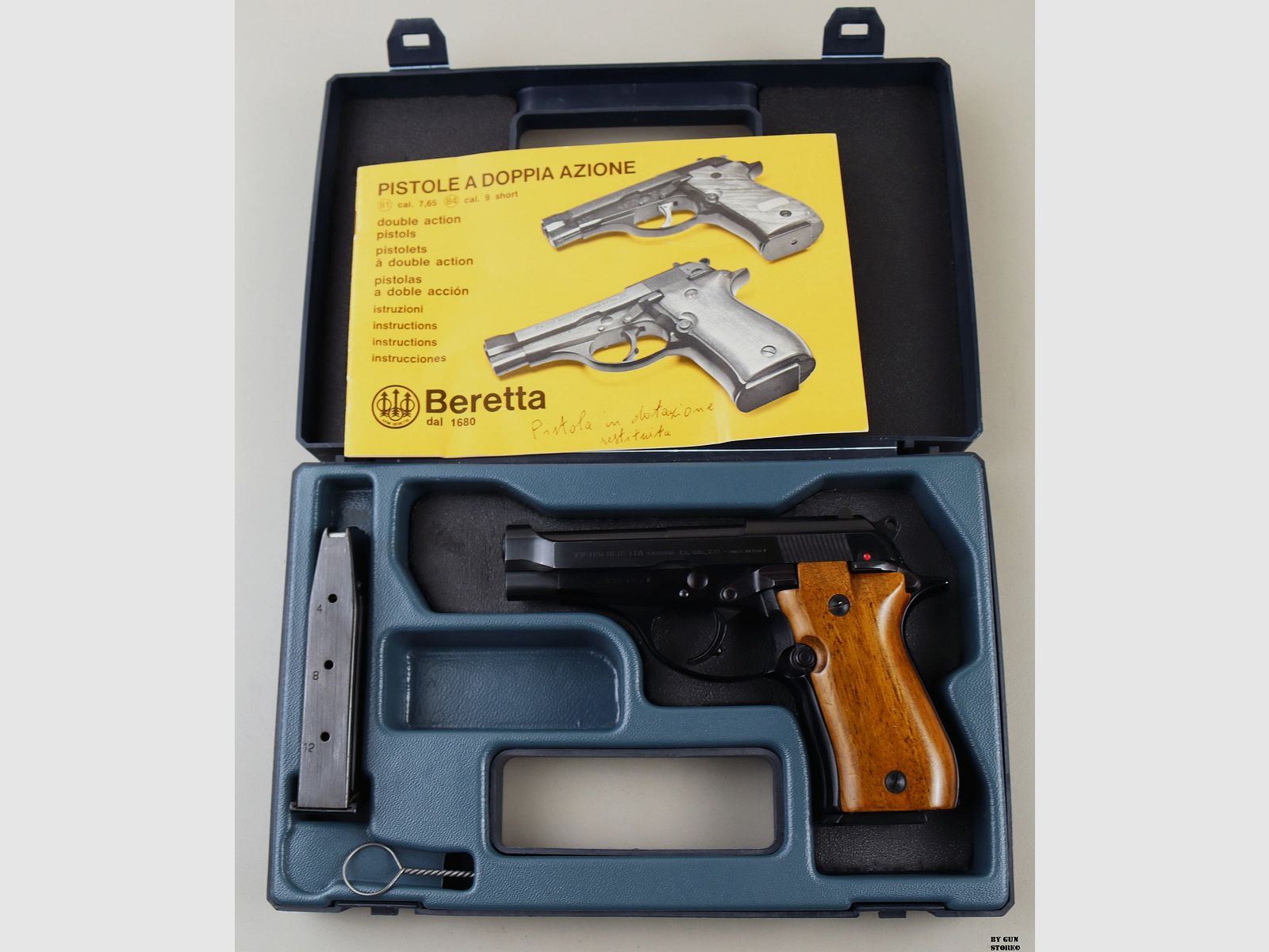 Pistola Beretta mod. 81 cal. 7,65 mm matr. D56454W, immagine 10 di 11