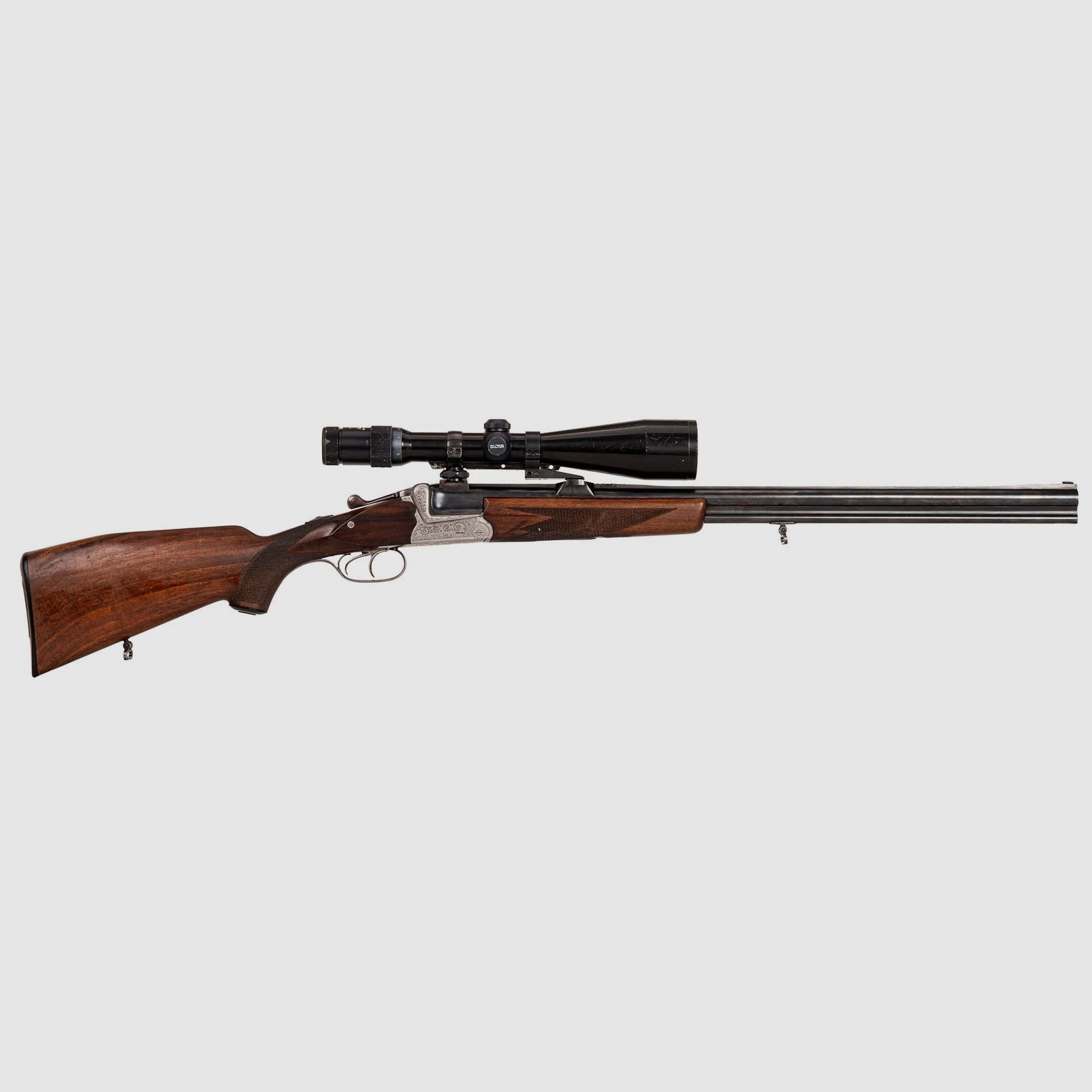 Sauer Mod. 54 Standard , ZF Docter VZF 3-12x56 Abs. 4 LP, Schwenkmontage, 16/70-7x57R