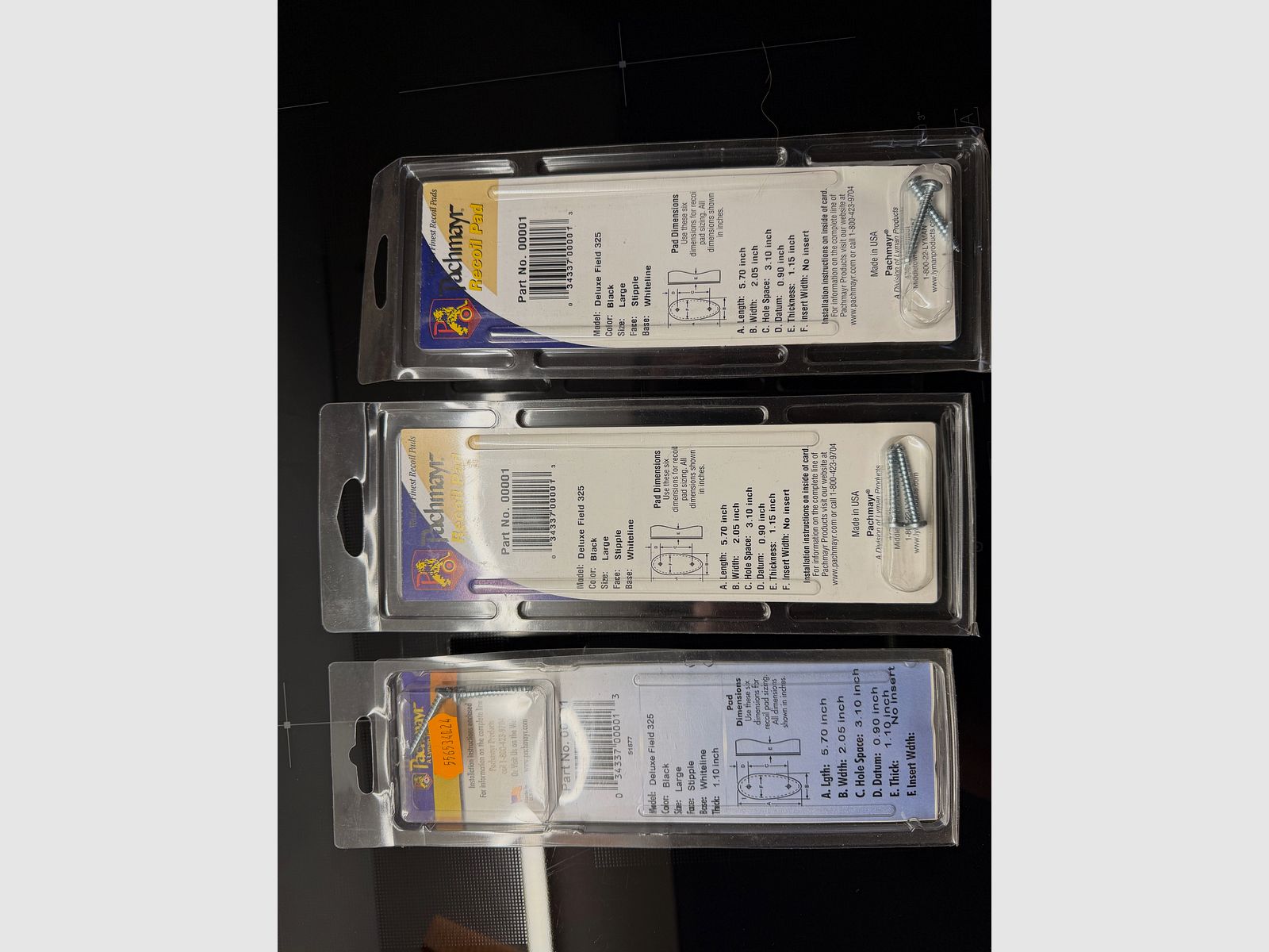 Pachmayr recoil pad stock cap various sizes