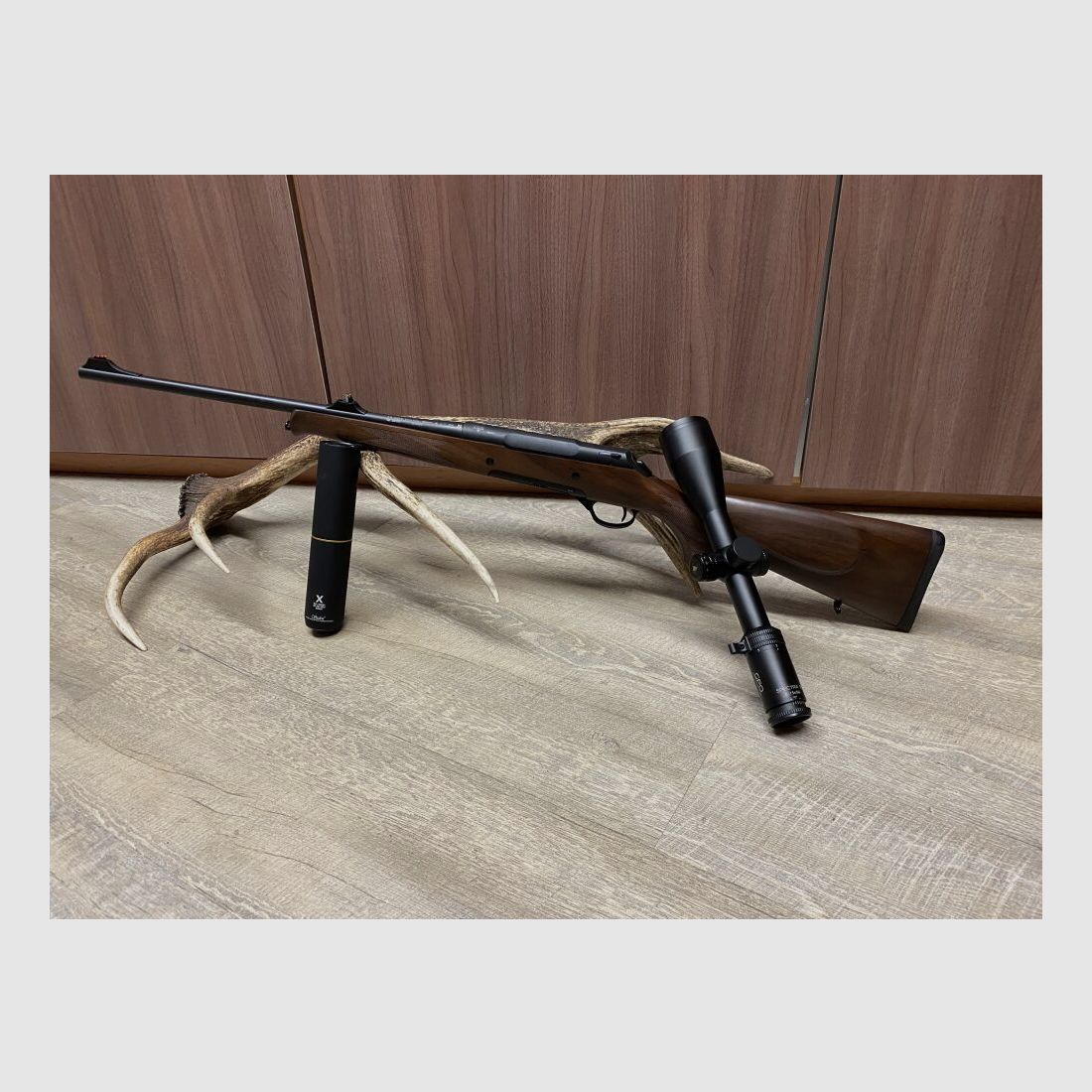 Haenel Jaeger 10, z GPO Spectra 5x 3-15x56 i Stalon X108