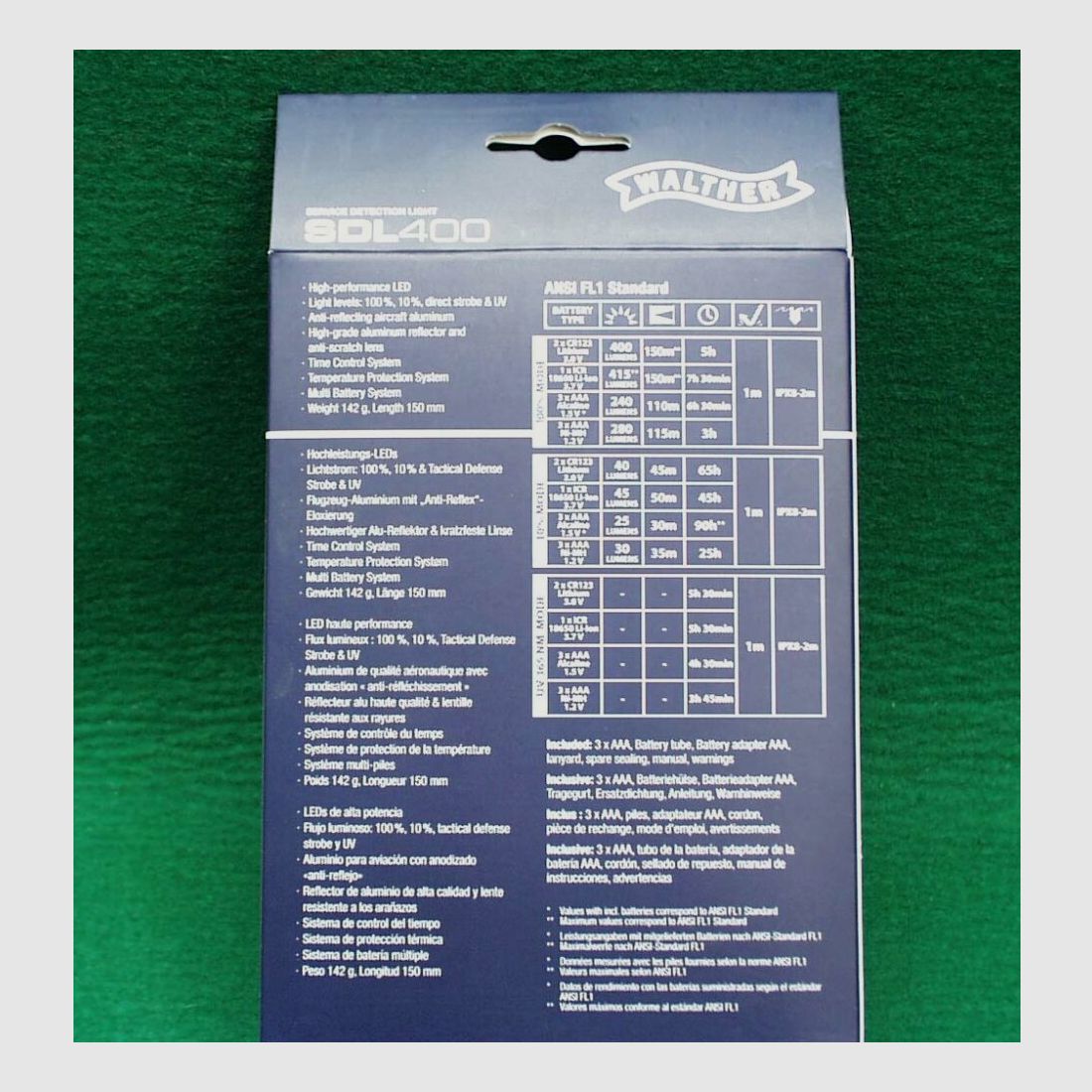 Walther Taschenlampe SDL400