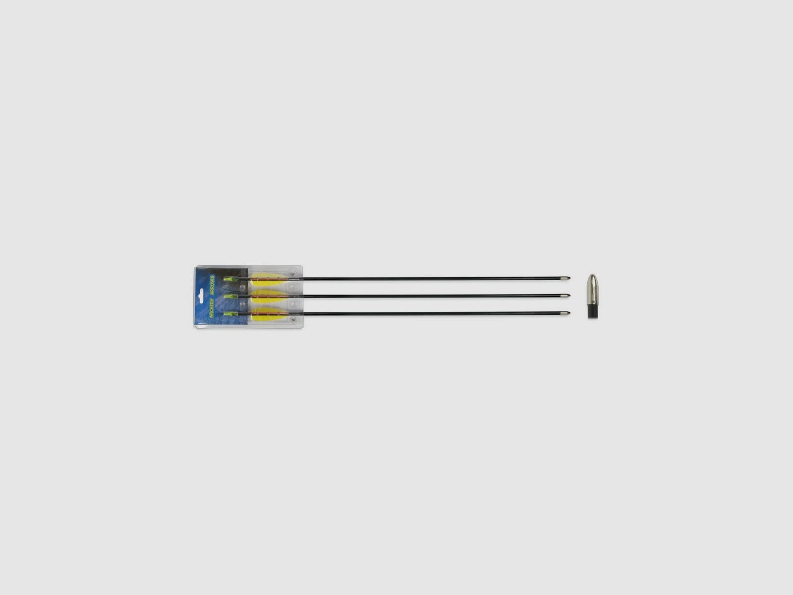SET 3 Pfeile Fiberglas 30" schwarz ALBAINOX