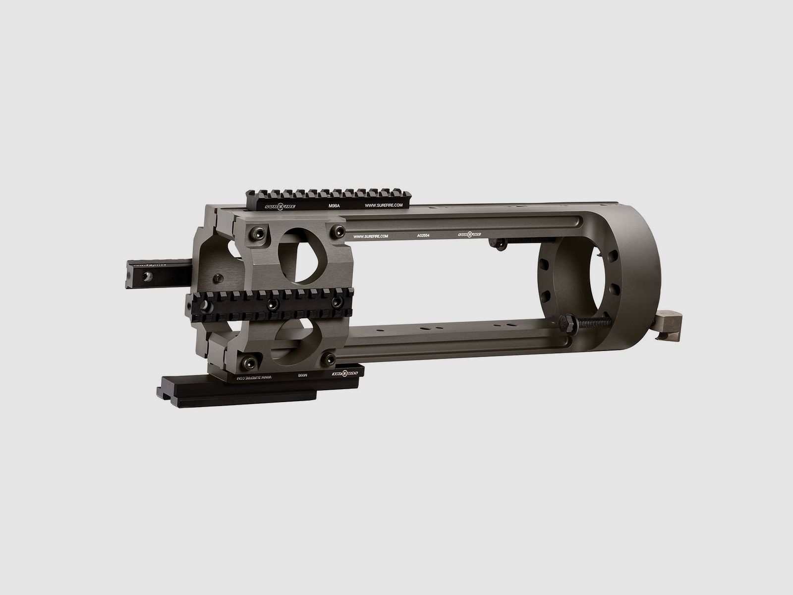 SureFire HellFighter 5 M2HB Montage – 3× Picatinny & 1× T-Slot Adapter