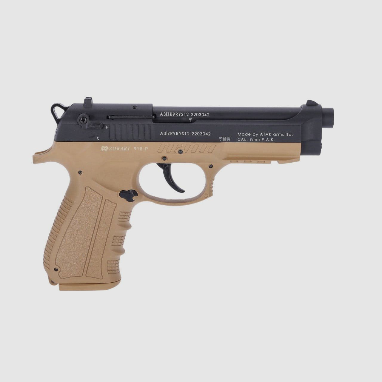 Zoraki 918 Desert Schreckschuss Pistole 9 mm P.A.K.