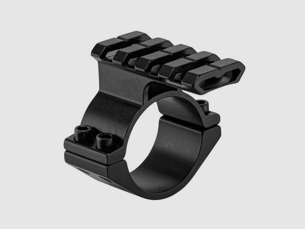 Runder Optik-Montagesupport Lensolux mit Picatinny-Schiene - Ø30mm und Insert Ø25.4mm, Bild 1 von 3