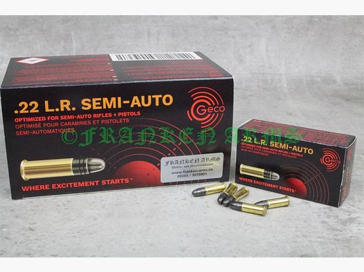 Geco Semi-Auto .22 l.r. 40gr. 2,59g 50 pezzi prezzo per quantità