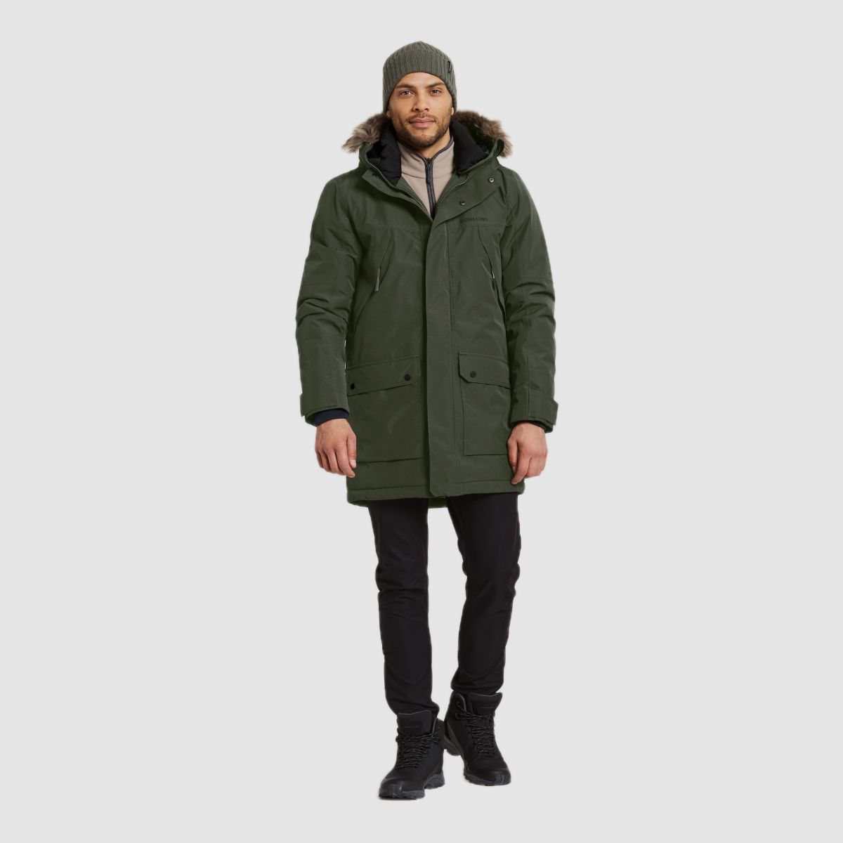 DIDRIKSONS Rick Parka Głęboka Zieleń