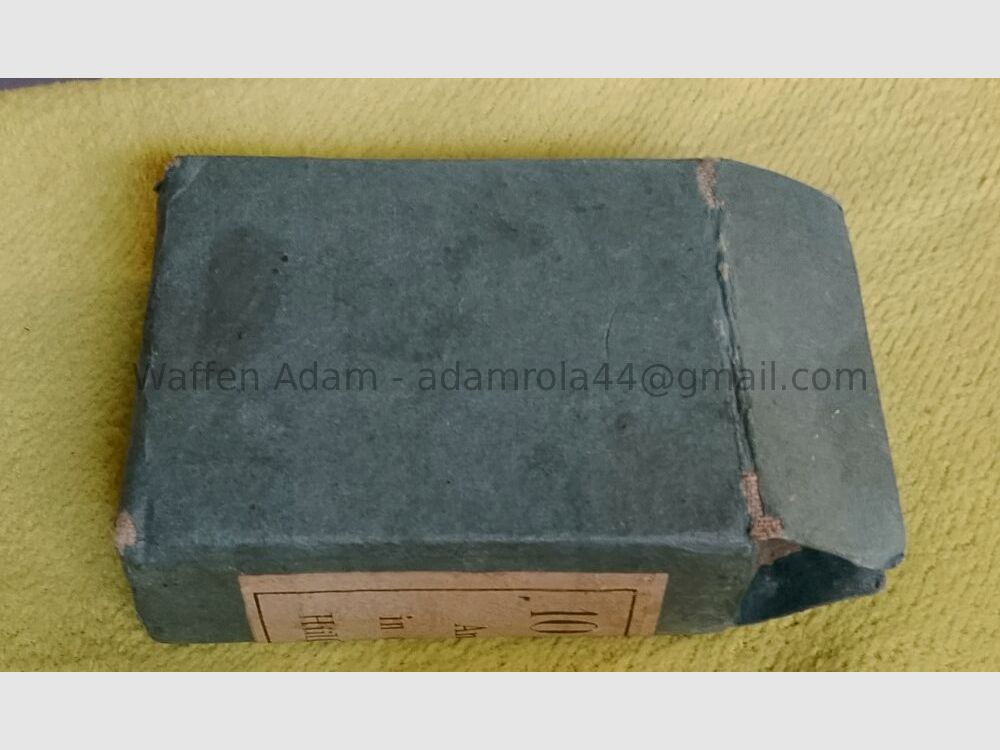 Munitionsfabrik Spandau 10 scharfe Patronen M/71