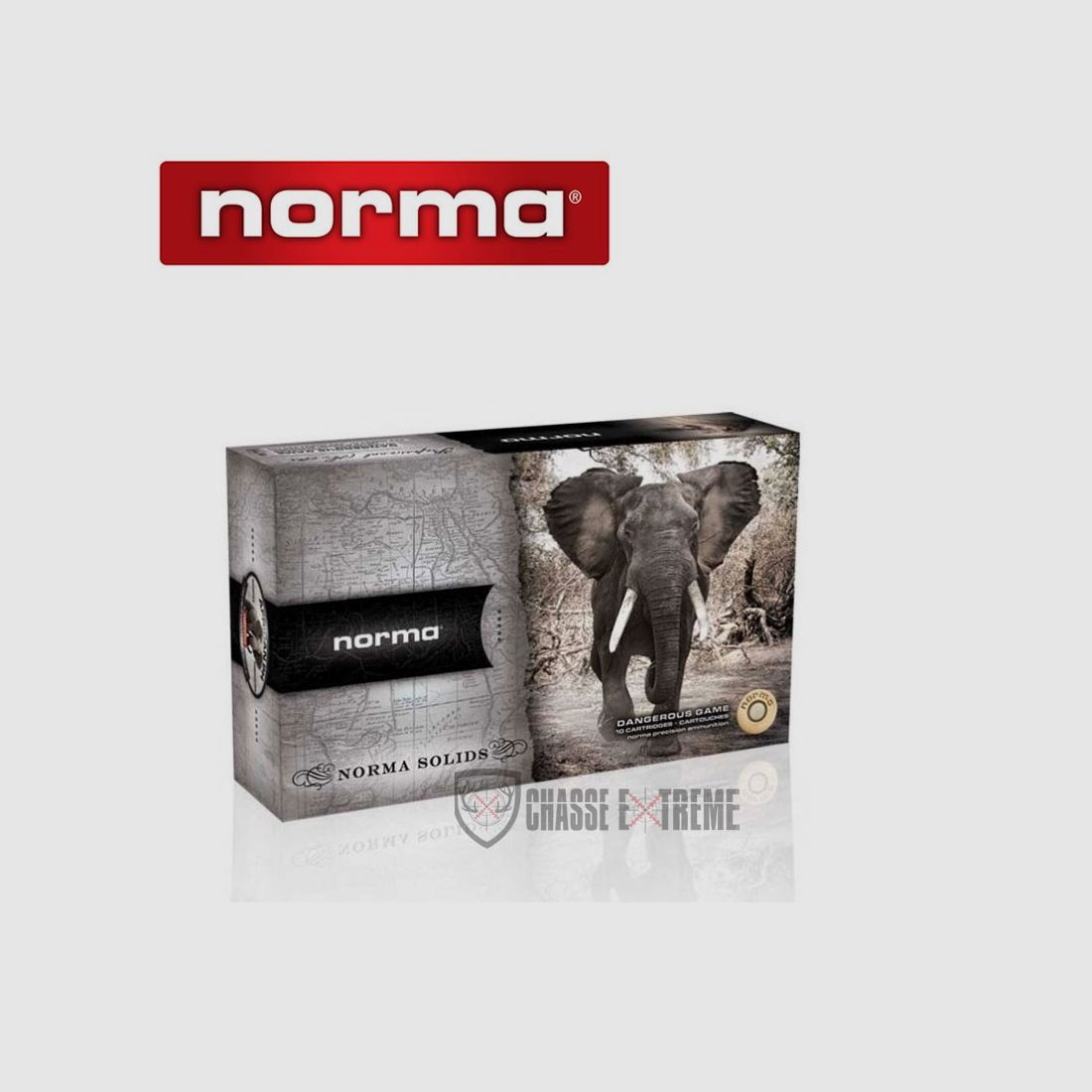 10 Patronen NORMA Solide Kal. 450 Rigby Rimless 500gr, Bild 2 von 2