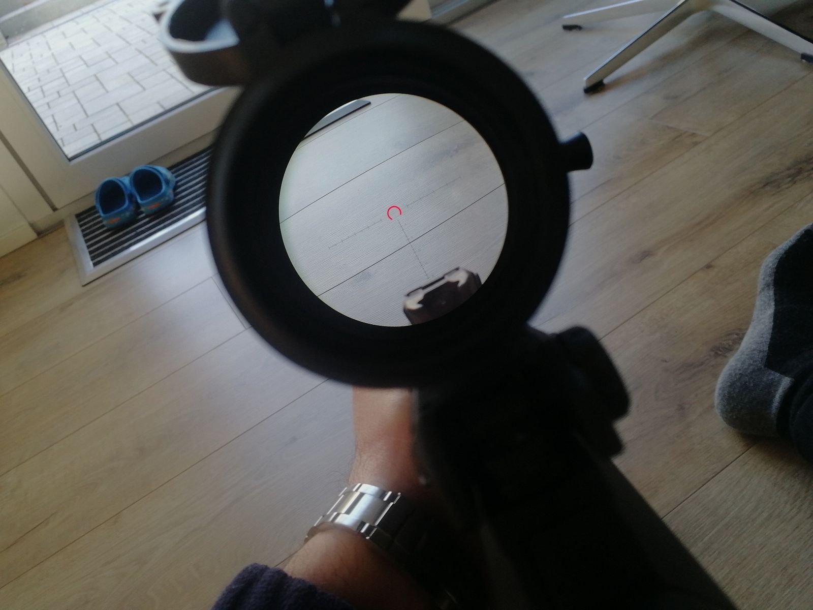 TROY Industries PAR .223 Rem. Sporting Rifle Vorderschaftrepetierbüchse "AR15 AR-15" 5,56 x 45mm NATO *WBK GELB* 1-6x24 Zielfernrohr *Pumpe * mit viel Zubehör * NEUwertig*