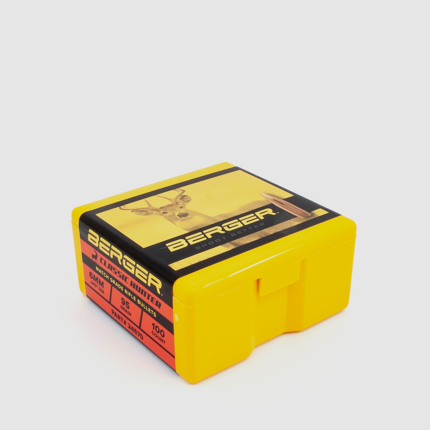 Berger Bullet 6mm/.243 Classic Hunter 95GR 100 Pieces