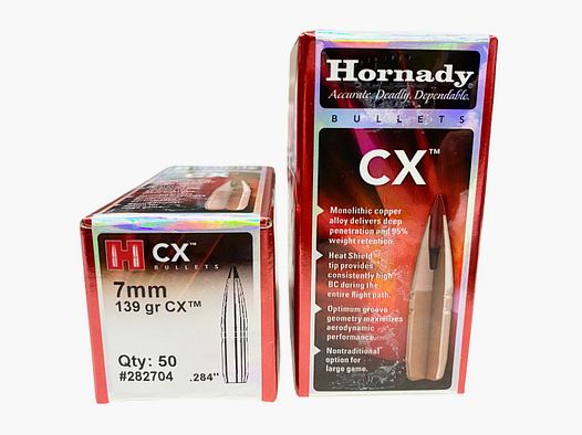 Plomos Hornady Cal.7 MM CX 139gr