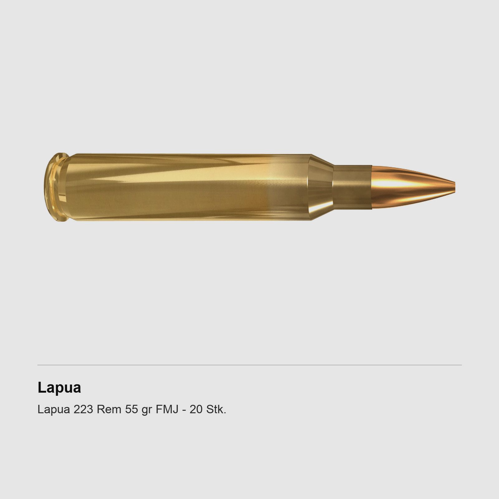 Lapua 223 Rem 55 gr FMJ – 20 st.