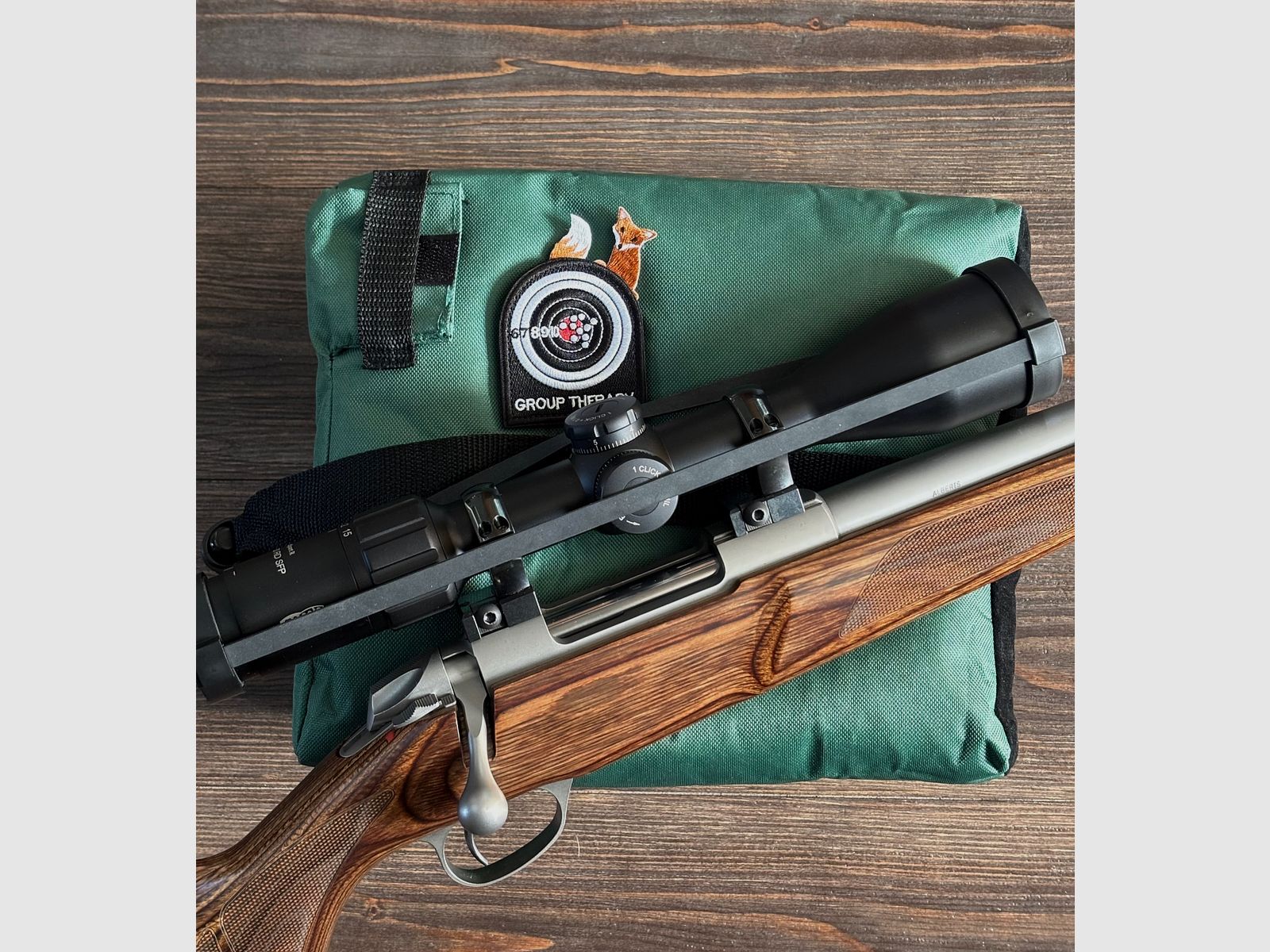 Shooting rest rifle supports three parts