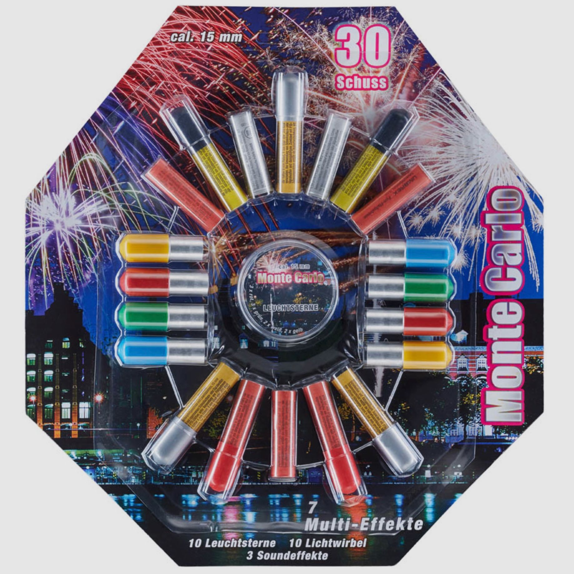 Umarex 4.1492 Monte Carlo Multieffekt 30 Schuss Pyrotechnik Blister Pyro