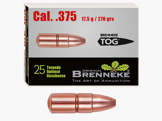 Brenneke Geschoss .375 TOG 17,5g / 270grs 25 Stück