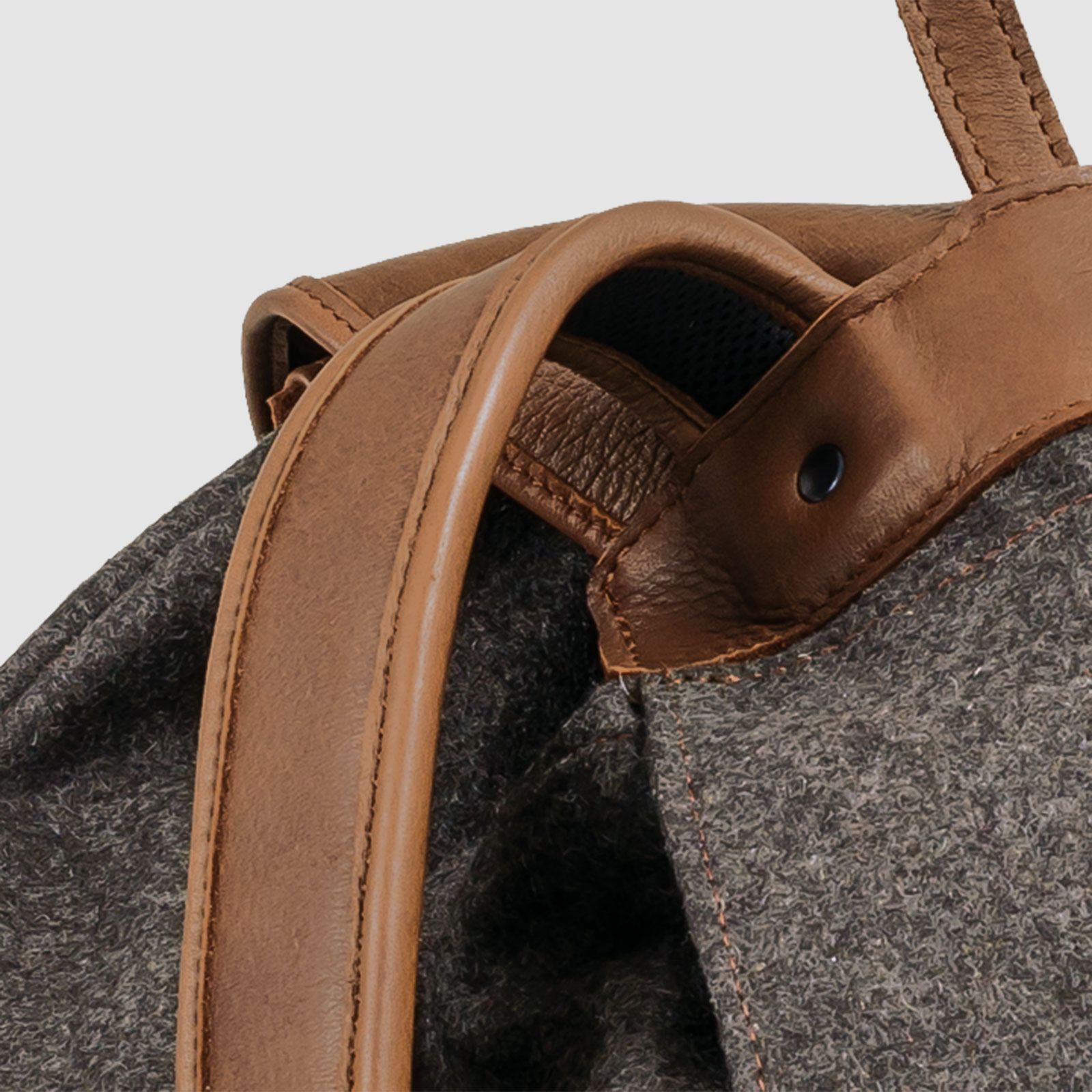 Rucksack Loden de Luxe mit Elch-Leder