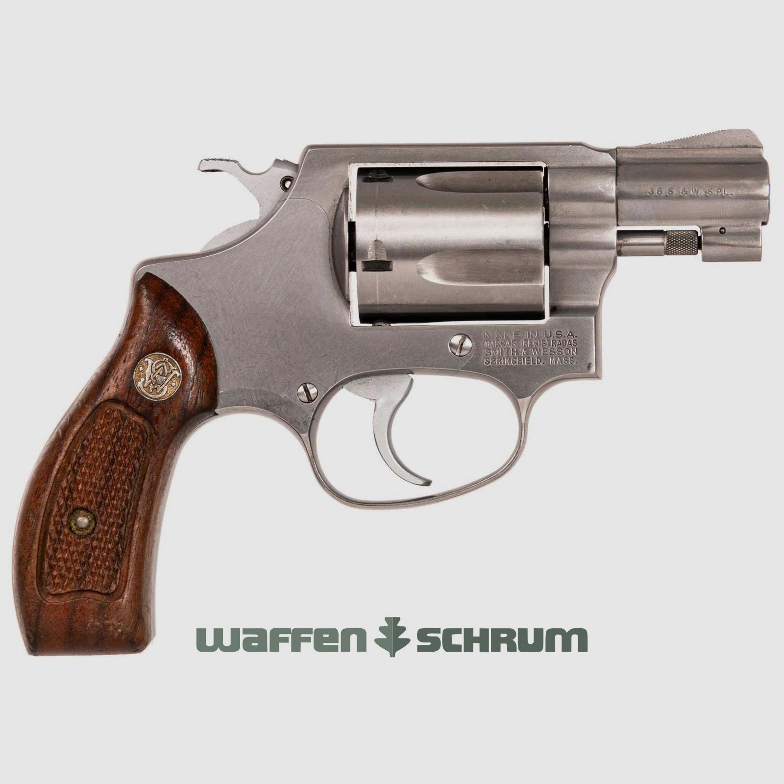 Smith & Wesson 60 , Holzgriffschalen, .38Special