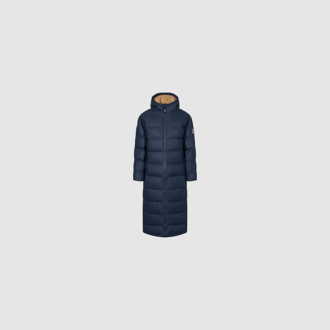 Derbe Damen Wintermantel Interholm Long Cozy Blau/Caramel 40