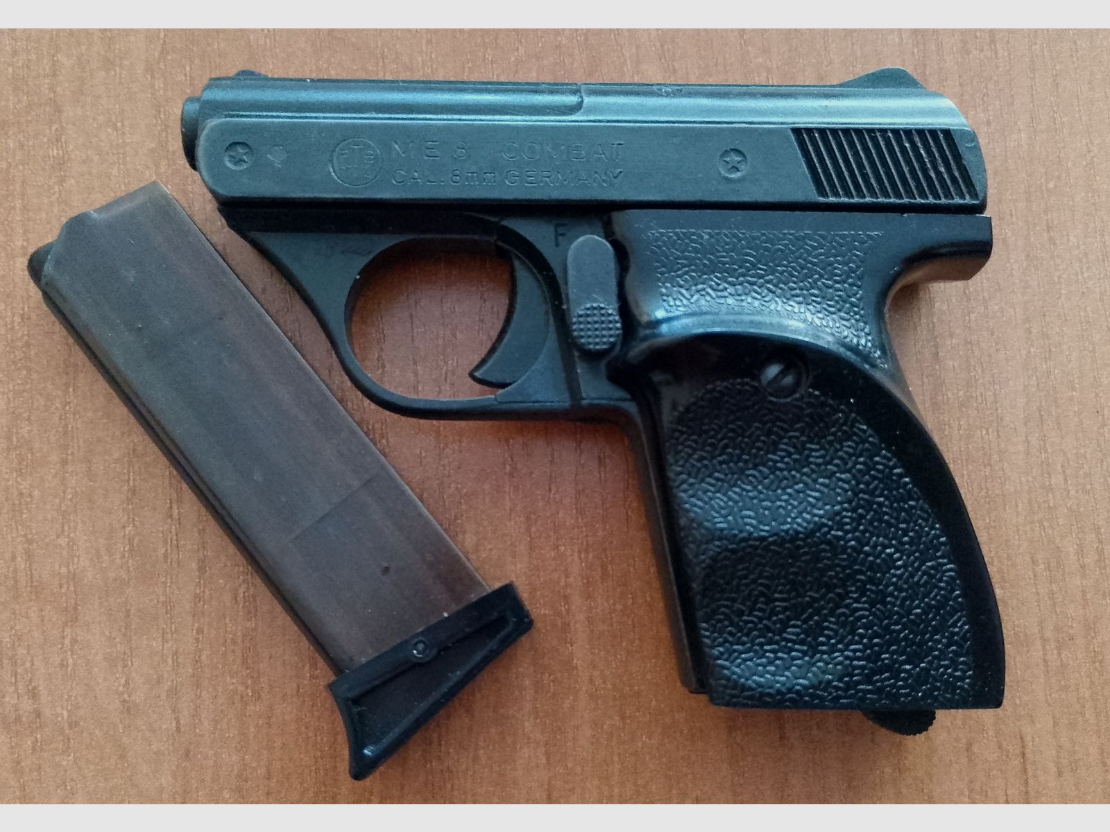 Rare ME 8 Combat in 8 mm blank in PTB 176/2 with packaging!