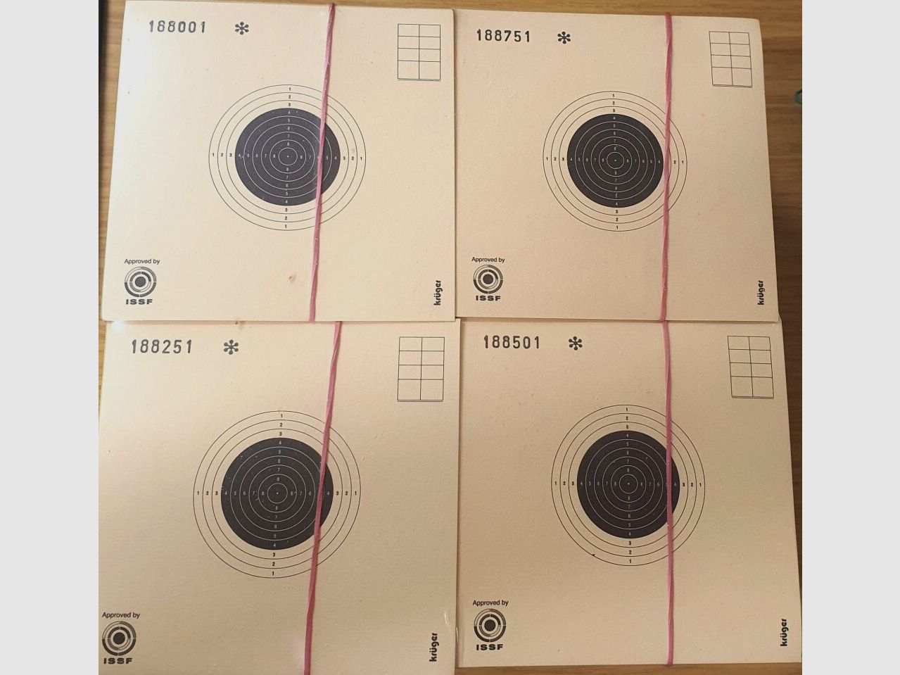Krüger Zielscheibe Luftgewehr 10m 1000 Stk