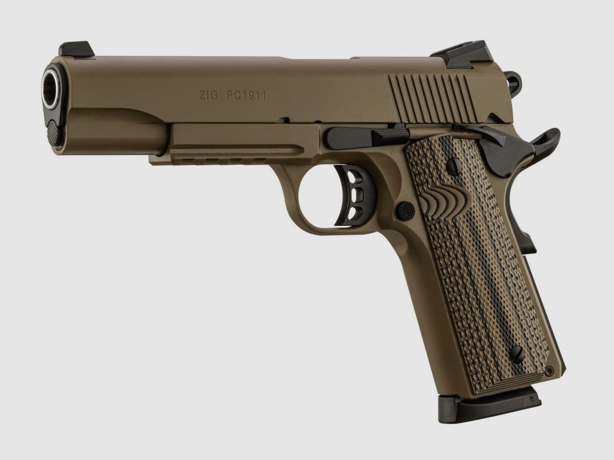 TISAS ZIG PC 1911 FDE .45 ACP 5 inches Pistol, image 3 of 8