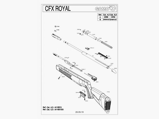19750 - Gamo Hevelactie CFX Royal 4,5 mm