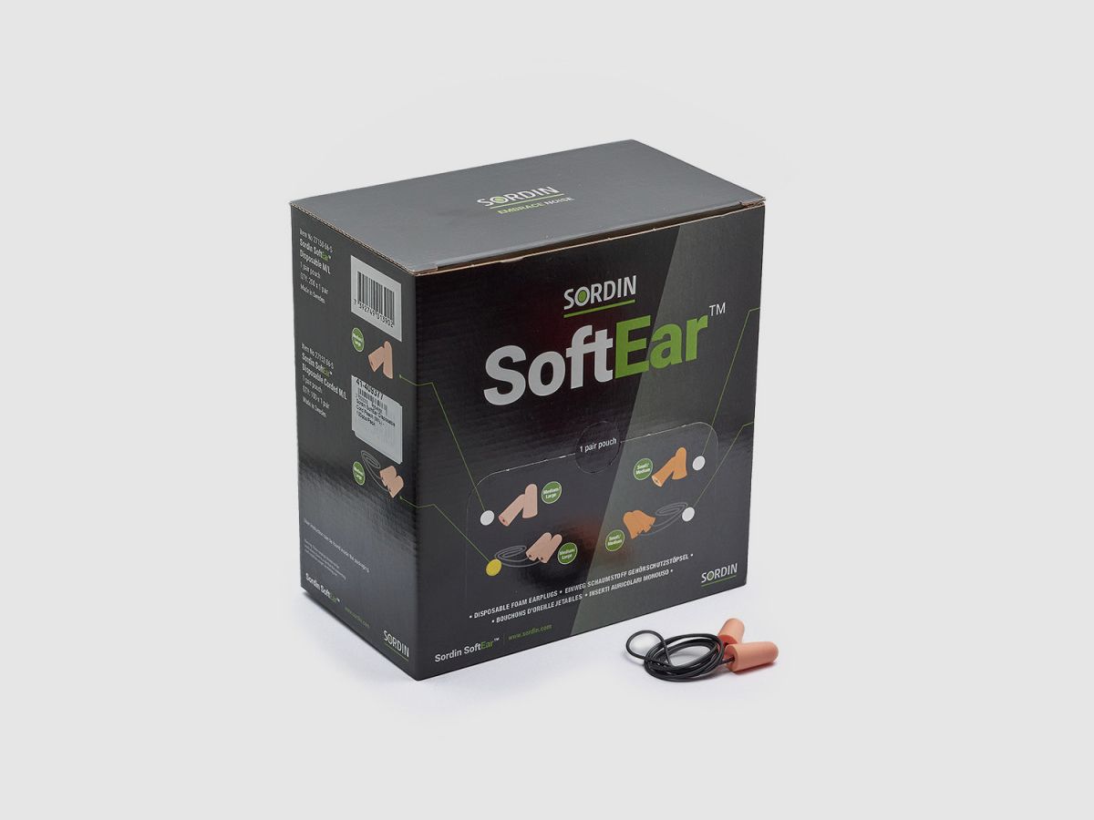 Sordin SoftEar Cable Desechable Melocotón (M-L) - Paquete de 100 pcs, imagen 1 de 3