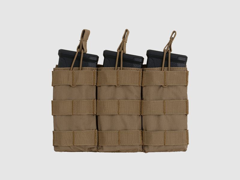 Modular Open Top Triple Mag Pouch For 5.56 - Coyote [8FIELDS]