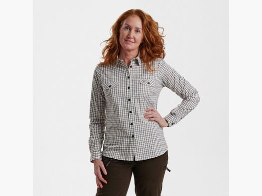 Lady Harper Shirt - Green Check - Women's Size: 44