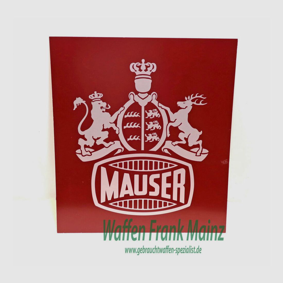 Tablica reklamowa Mausera, obraz, znak