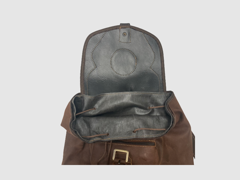 Leder-Rucksack mit Tasche, Bild 3 von 4