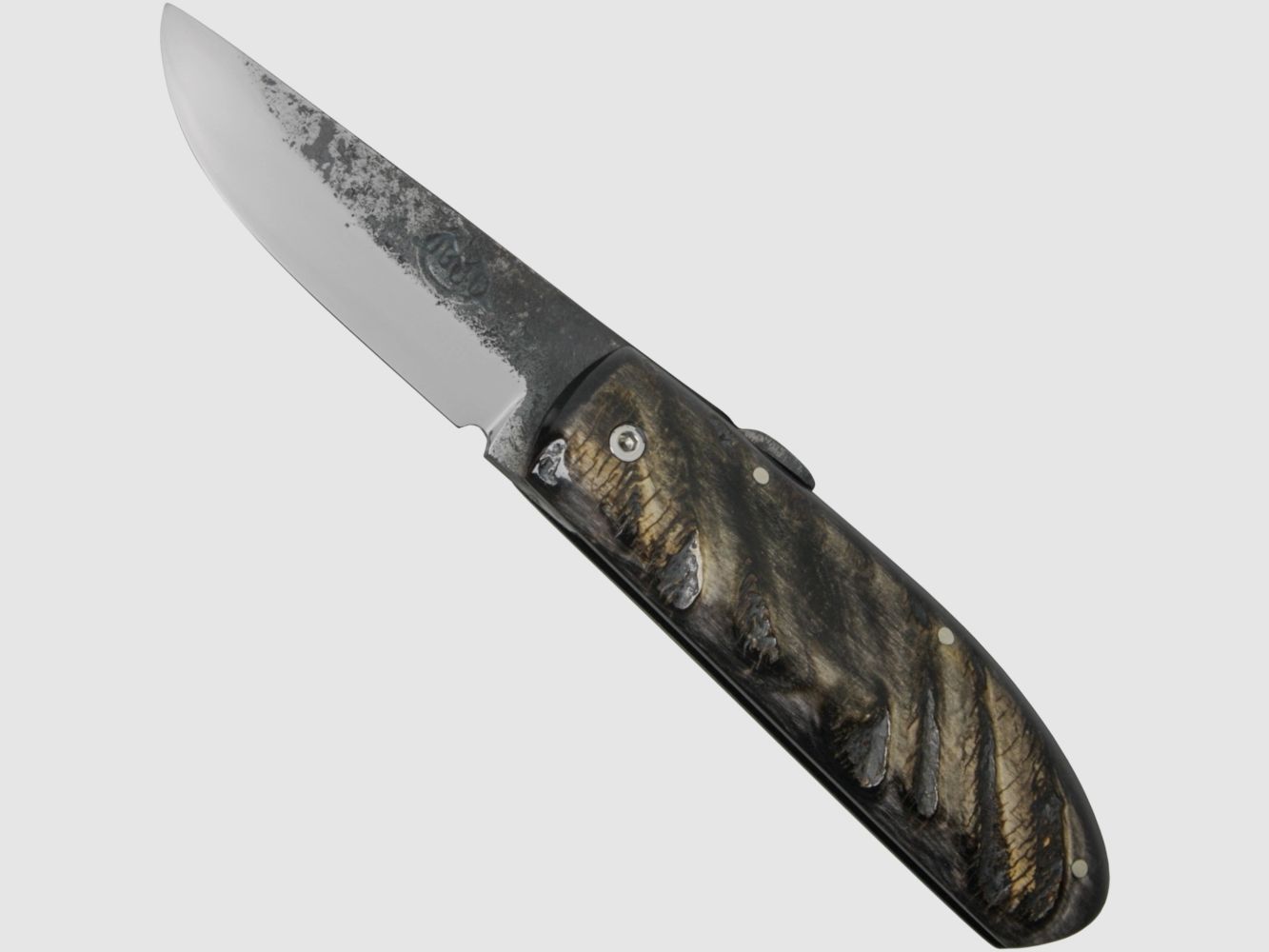 Citadel Phan Thiet Horn handgeschmiedetes Taschenmesser Etui mit Logo