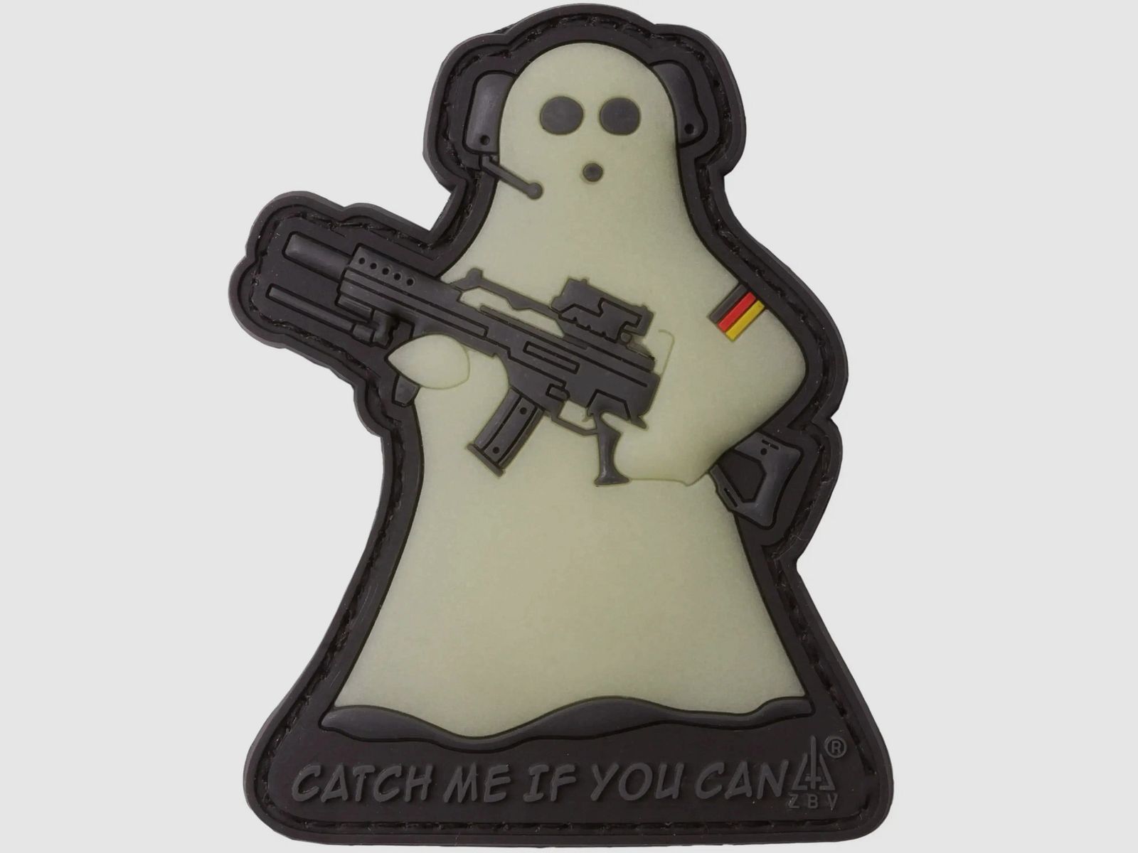 Jackets To Go JTG 3D Patch Ghost Sniper Glow-in-the-Dark