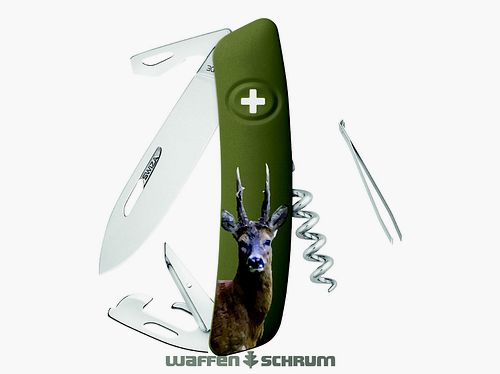 Swiza Klappmesser D05 Rehbock  Klingenlänge: 7,5cm - Stahl 440 Klingensperre