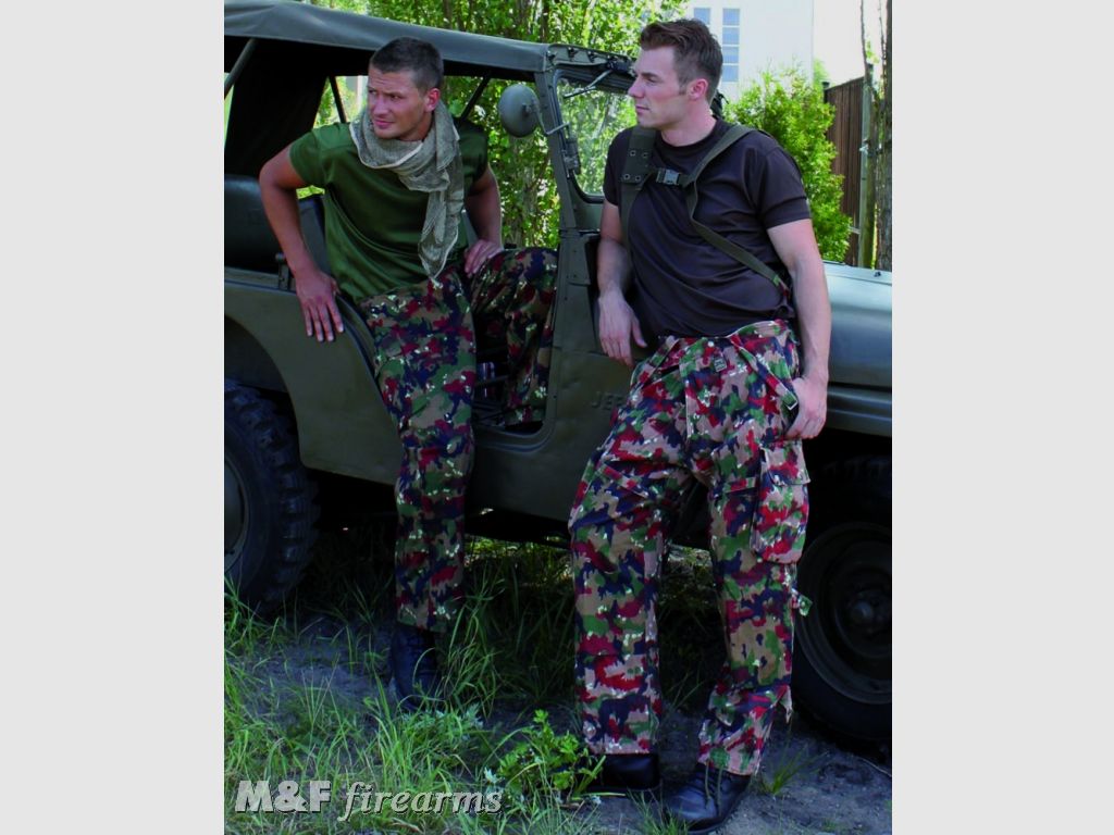 SCHWEIZER FELDHOSE M83 TARN GEBRAUCHT