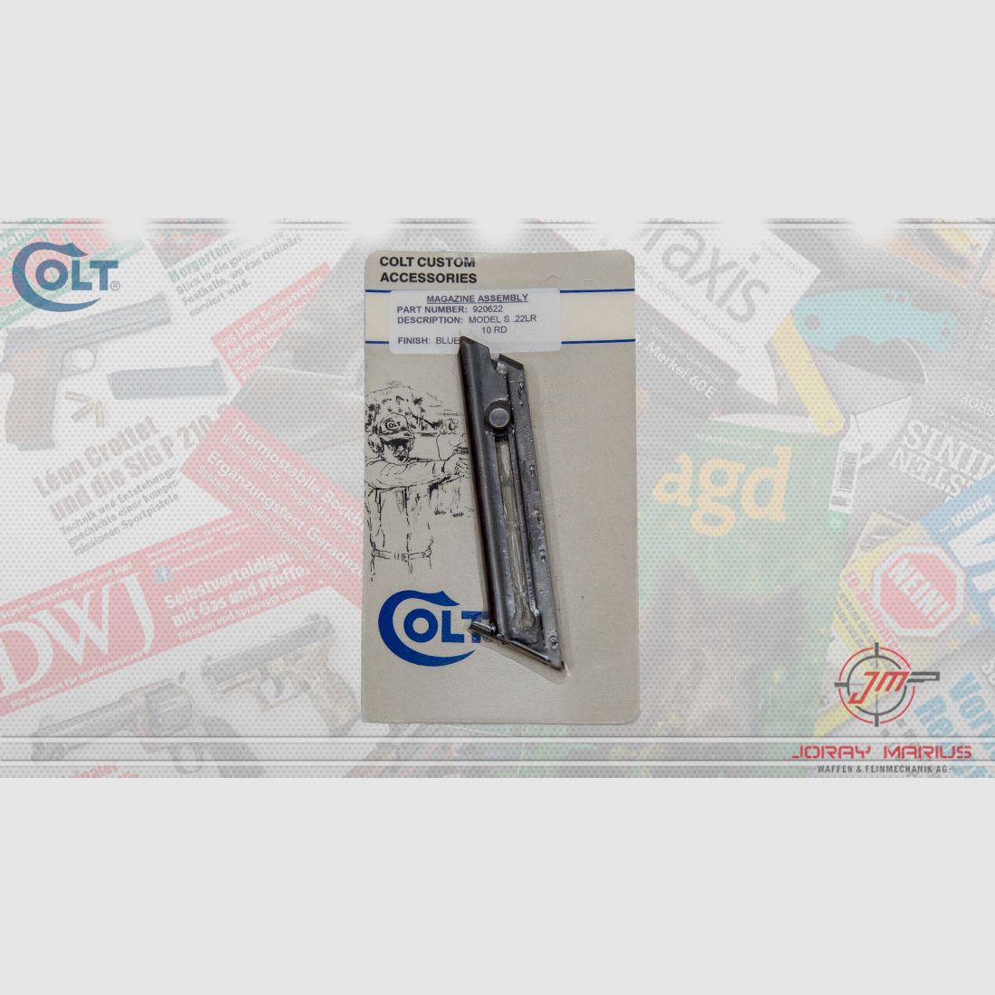 Caricatore Colt .22 .22lr, 10 colpi, blu