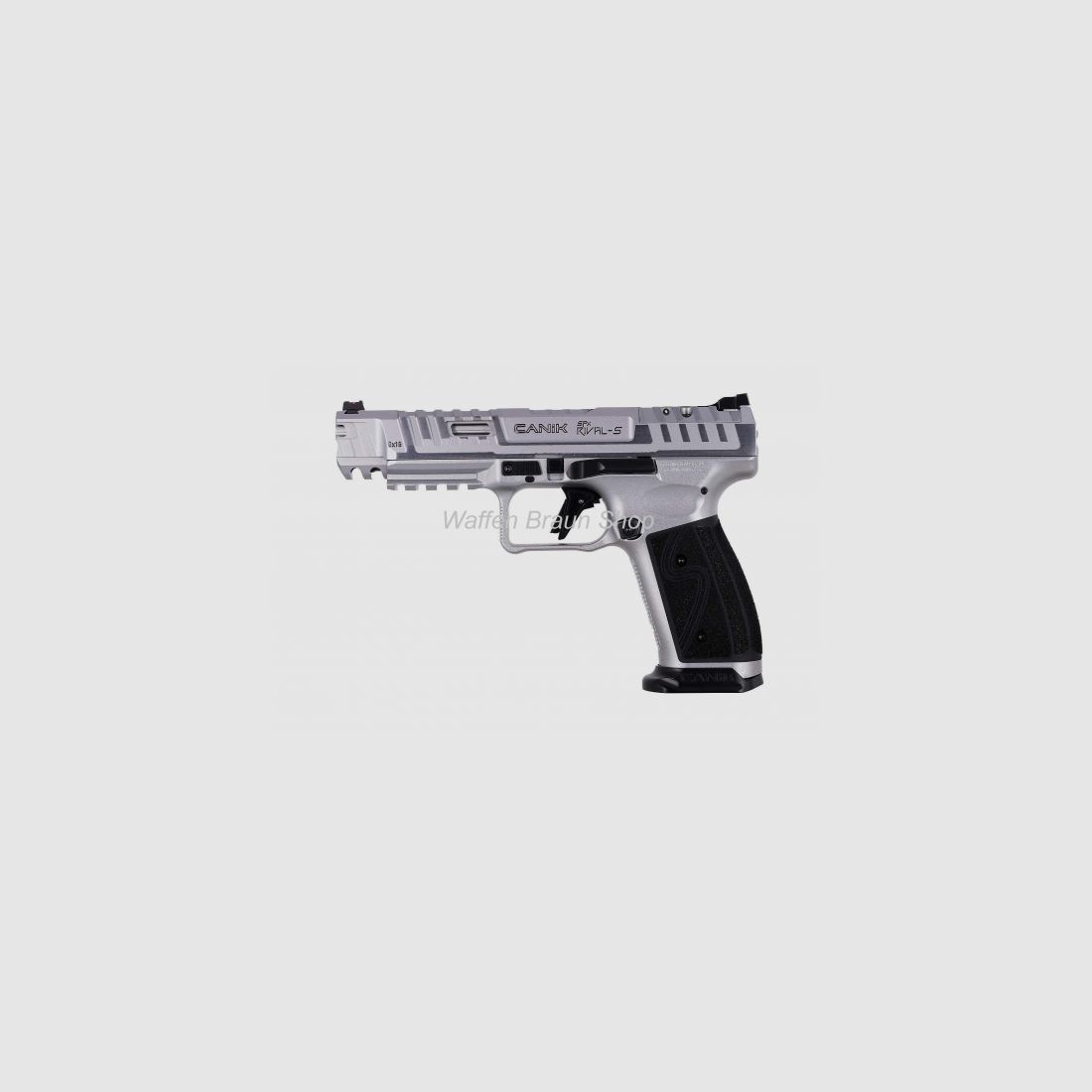 Canik TP9 SFx Rival-S, Kal. 9x19, SAO,Chrome, 18 Schuß, inkl. Ersatzmag.