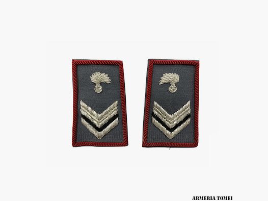 CARABINIERI – TUBOLARI ESTIVI VICE BRIGADIERE RICAMATI IN CANOTTIGLIA